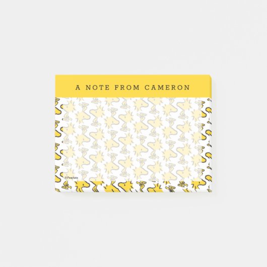 Peanuts | Woodstock Patroon Post-it® Notes (Voorkant)