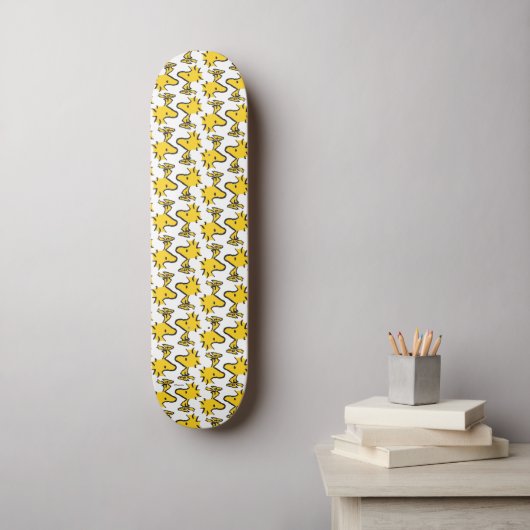 Peanuts | Woodstock Patroon Skateboard (Muurkunst)