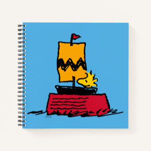 Peanuts   Woodstock Snoopy Dish Zeilboot Notitieboek