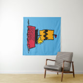 Peanuts | Woodstock Snoopy Dish Zeilboot Wandkleed (In Situ (horizontaal))