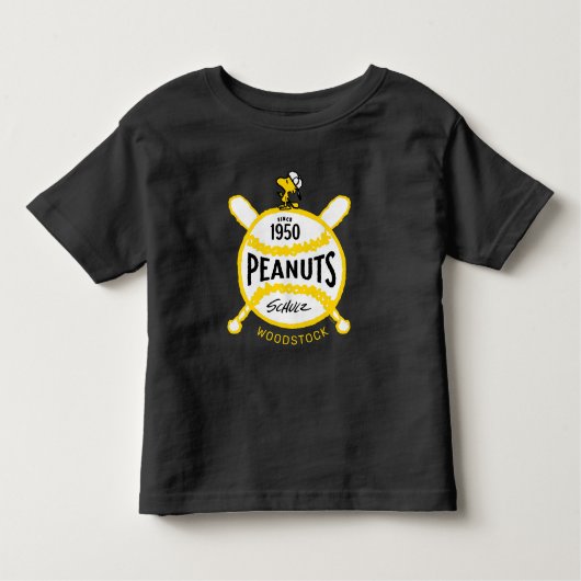 Peanuts | WoodstockPeanuts Baseball sinds 1950 Kinder Shirts (Voorkant)