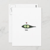 Peapod Love Briefkaart (Voorkant / Achterkant)