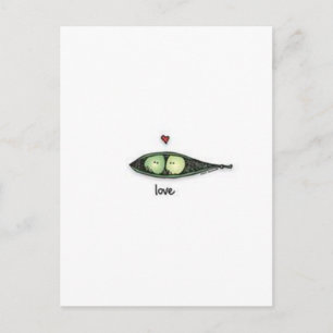 Peapod Love Briefkaart