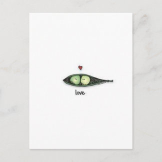 Peapod Love Briefkaart