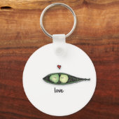 Peapod Love Sleutelhanger (Voorkant)
