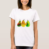 Pear art mignon aquarelle fruit T-shirt (Devant)