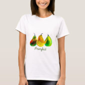 Pear art mignon aquarelle fruit T-shirt (Devant)