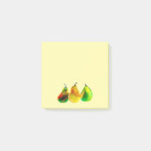 Pear art mignon aquarelle fruits post-it notes (Devant)