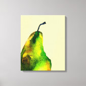 Pear art schattige waterverf canvas afdruk (Voorkant)