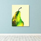 Pear art schattige waterverf canvas afdruk (Insitu (Houten vloer))
