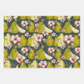 Pear Blossom Gift Wrap - set of 3 Inpakpapier Vel (Voorkant 3)
