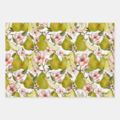 Pear Blossom Gift Wrap - set of 3 Inpakpapier Vel (Voorkant 2)