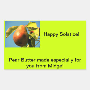 Pear Butter Jam Label