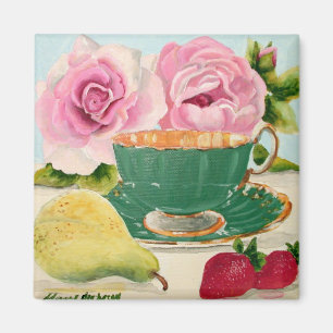 Pear en Tea Magnet Magneet