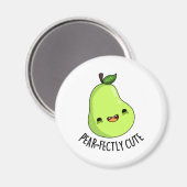 Pear-fectly Schattige Fruit Pear Pun Magneet (Voorkant / Achterkant)