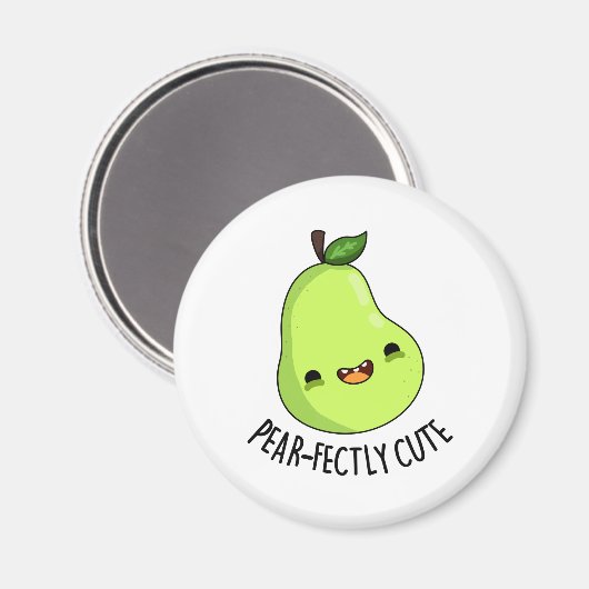 Pear-fectly Schattige Fruit Pear Pun Magneet (Voorkant / Achterkant)