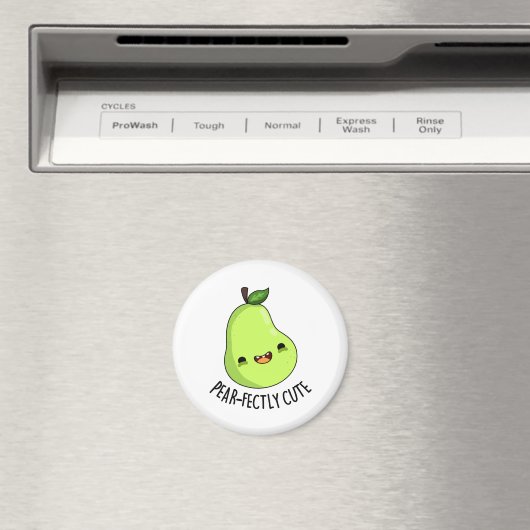 Pear-fectly Schattige Fruit Pear Pun Magneet (Insitu (Vaatwasser))