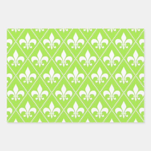Pear Fleur de Lis Inpakpapier Vel (Voorkant)