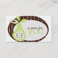 Pear For You Cartes de visite