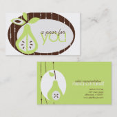 Pear For You Cartes de visite (Devant / Derrière)