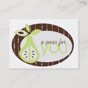 Pear For You Chubby Cartes de visite