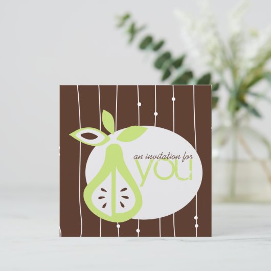 Pear For You Invitations (Debout devant)