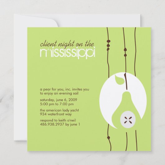 Pear For You Invitations (Dos)