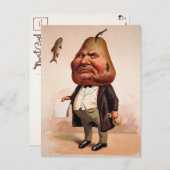 Pear Head Guy Briefkaart (Voorkant / Achterkant)