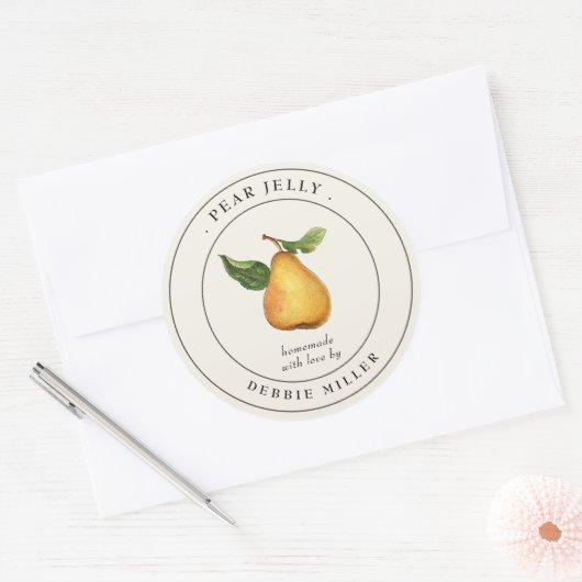 Pear Jelly Canning Label (Envelop)