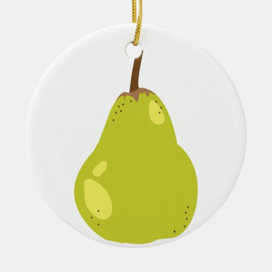 Pear Keramisch Ornament (Voorkant)
