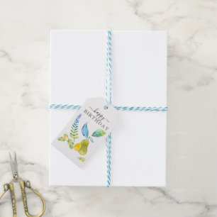 Pear & Lemons HAPPY BIRTHDAY Cadeau Label Cadeaulabel