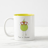 Pear of Glasses Cute & Funny Coffee Mug (Gauche)