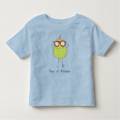 Pear of Glasses Funny & Cute Kind Toddler T-Shirt (Voorkant)