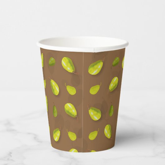 Pear Paper Cups Papieren Bekers (Rechts)