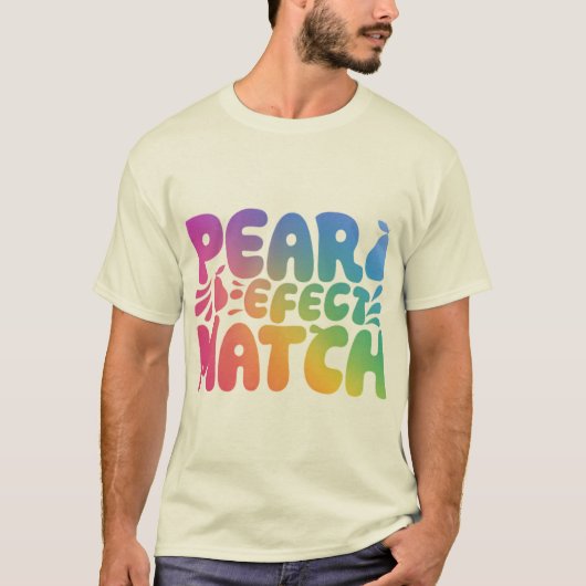 Pear Parfact Match T-shirt (Voorkant)