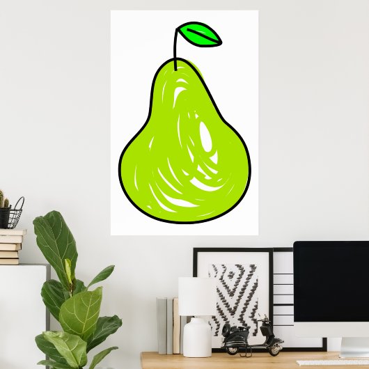 Pear Poster (Thuiskantoor)