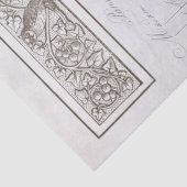 Pear Robin French Owl Leaves Decoupage Tissuepapier (Detail)