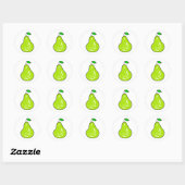 Pear Ronde Sticker (Vel)