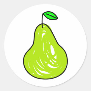 Pear Ronde Sticker
