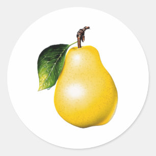 Pear Ronde Sticker