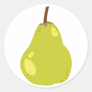 Pear Ronde Sticker