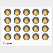 Pear Ronde Sticker (Vel)