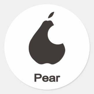 PEAR RONDE STICKER