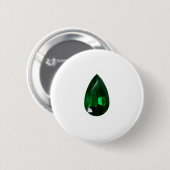 Pear shape Emerald Ronde Button 5,7 Cm (Voorkant /achterkant)