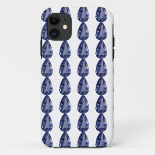 Pear shaped Sapphire Blue iPhone 11 Hoesje