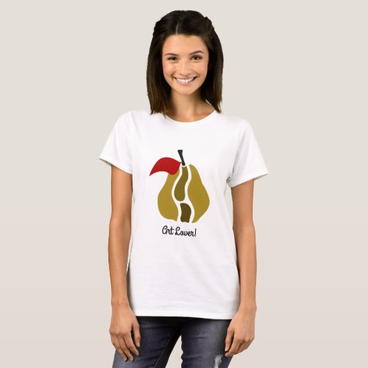 Pear Splitting Art T-shirt (Voorkant volledig)