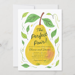 Pear Theme De perfecte paar douche Kaart