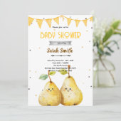 Pear theme party invitation (Debout devant)