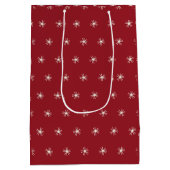 Pear Tree Holiday - Starbright - Cranberry Red Medium Cadeauzakje (Achterkant)
