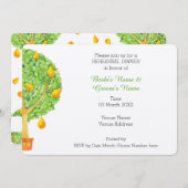 Pear Tree Wedding Rehearsal Dinner Invitation Kaart (Voorkant / Achterkant)